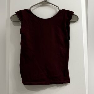 Free People Deep Burgundy Tank Top